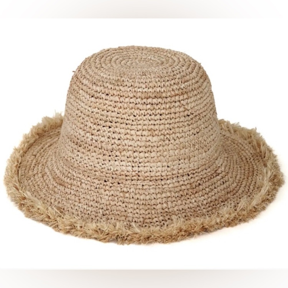 Coco Puff Raffia Bucket Hat - Picture 5 of 9